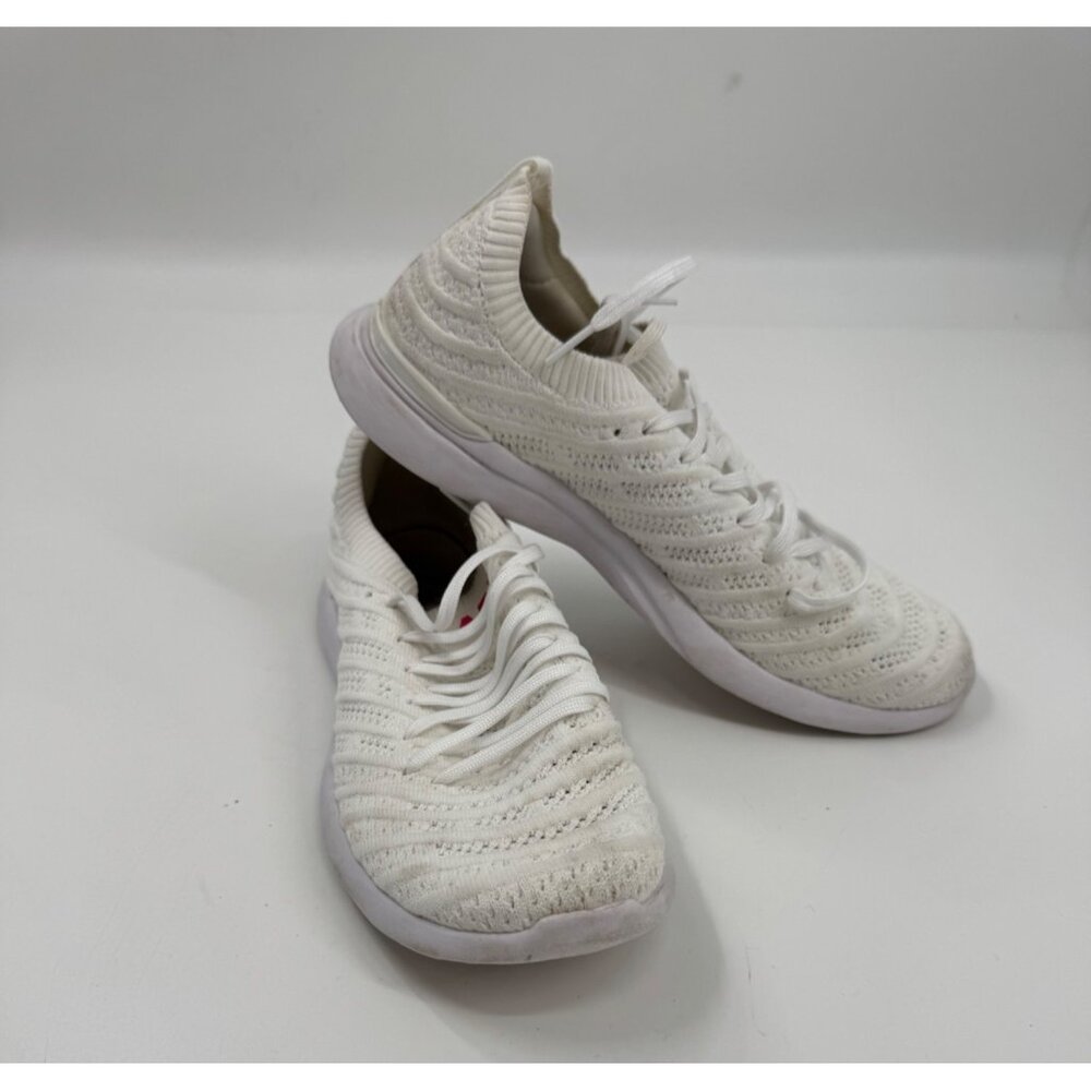 Athletic Propulsion Labs Techloom Wave White Knit Running Shoes Size 9